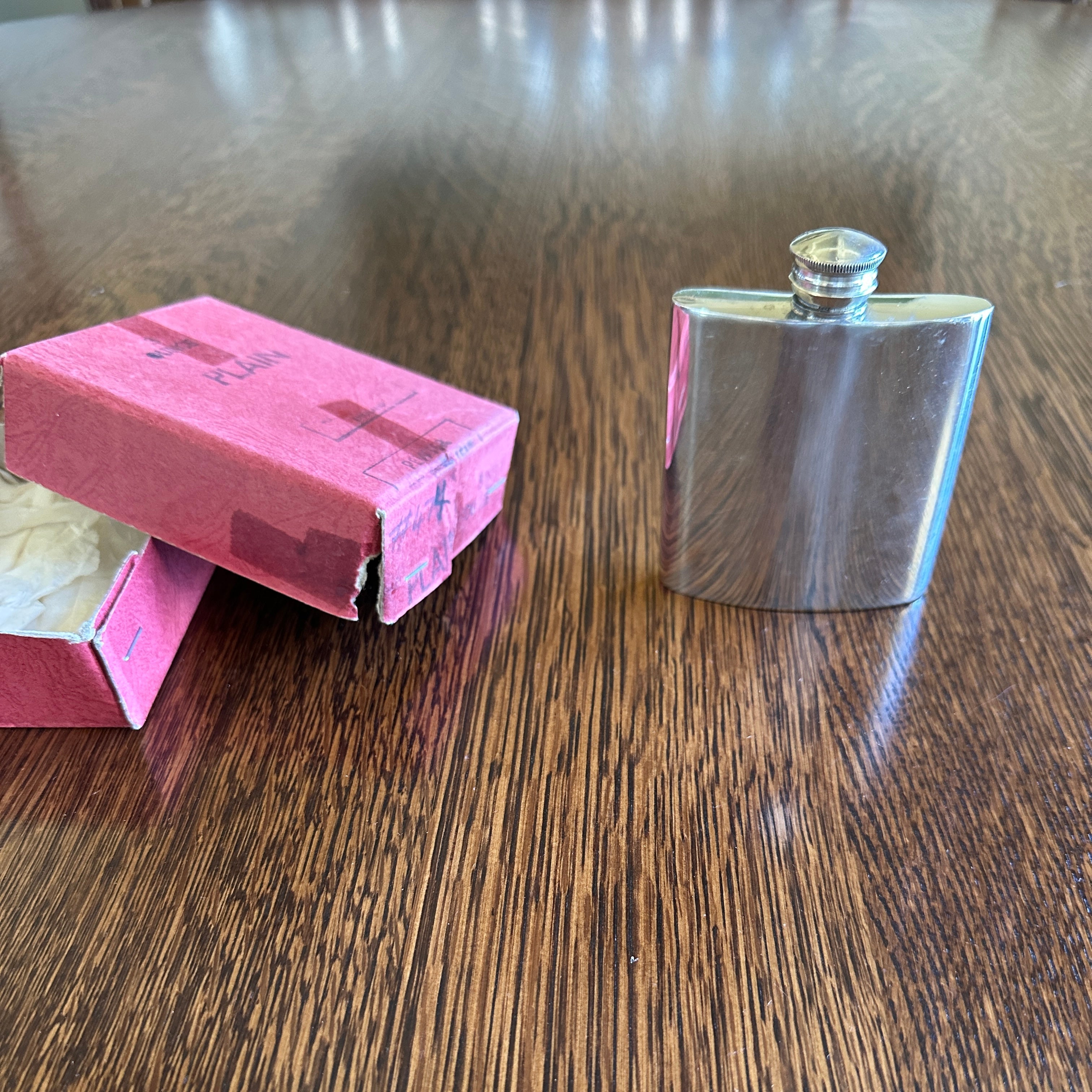 Vintage Miniature Flask 3 Ounces Vintage Flask
