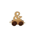 Natural Wooden Ampersand  &, Natural
