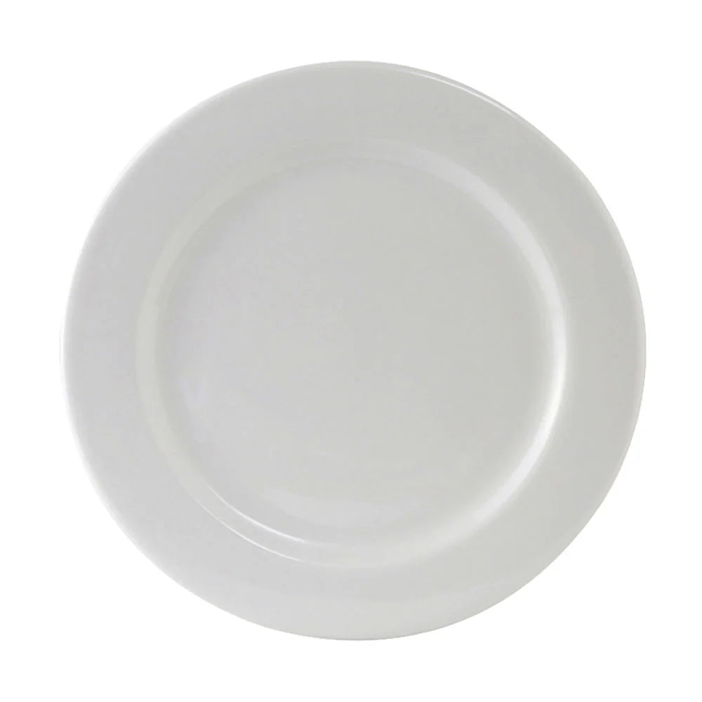 Tuxton ALA-104 Alaska Plate, Porcelain White, 10-1/2, Pack of 6